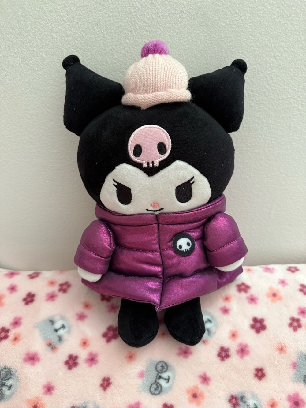 Limited edition Sanrio Winter Kuromi Plush in Black, Pink, Purple
